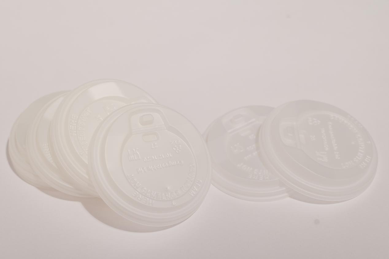 CPLA 90 mm engangs flip-top naturlig farve koplåg